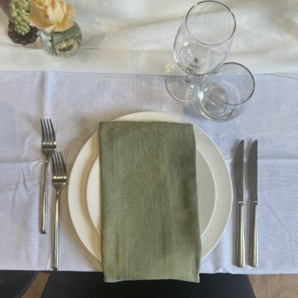 Servet lichtgroen